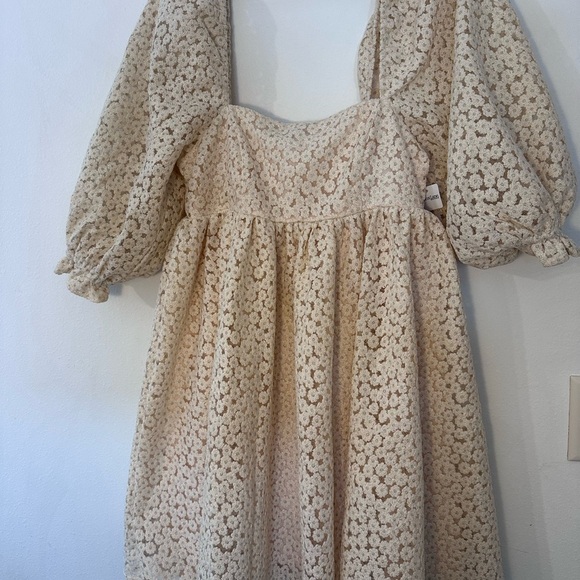 Charming Cream Lace Dress - Picture 2 of 5